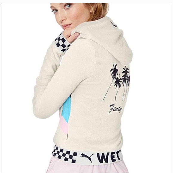 FENTY X PUMA Terrycloth Zip-Up Racing Hoodie - Picture 5 of 8